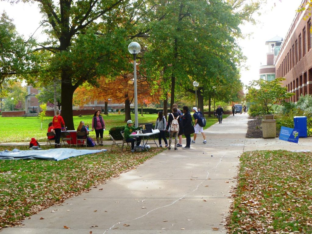 On the Quad by Pickler Memorial Library