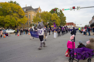 Spike in Homecoming Parade